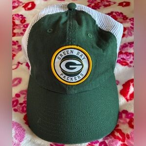 Green Bay Packers Green & White SnapBack Trucker Hat